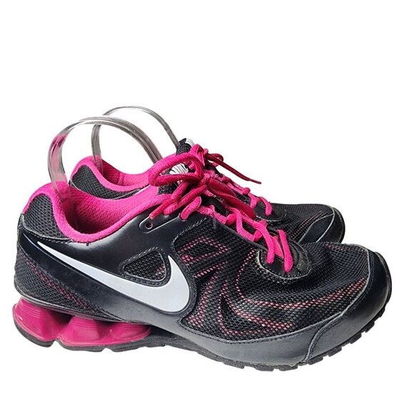 Nike Reax Run 7 Athletic Running Shoes Black & Pink Women's Size 7.5 - Picture 1 of 11